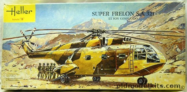 Heller 1/35 Super Frelon SA321 - French Navy or Air Force, 1040 plastic model kit